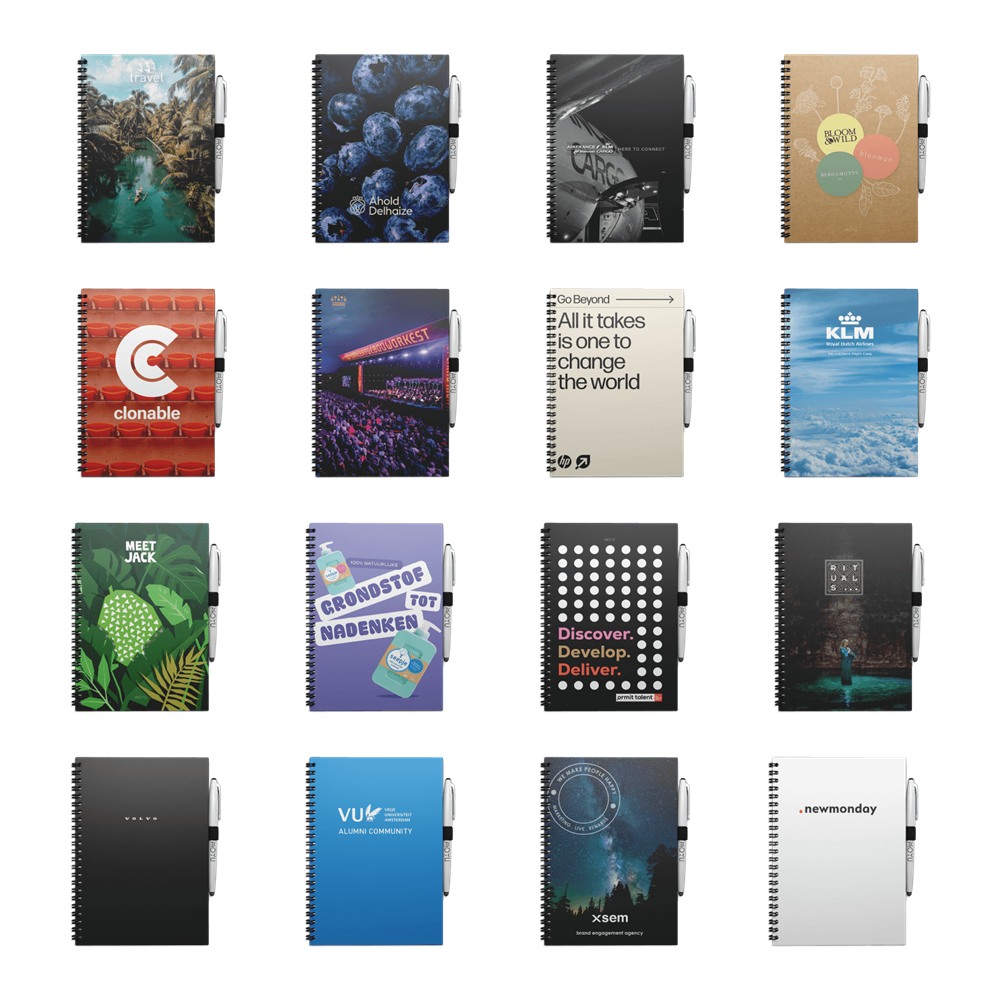 MOYU Uitwisbaar Steenpapier Notitieboek A5 Softcover – 20 Pagina’s, Full Color, Blanco