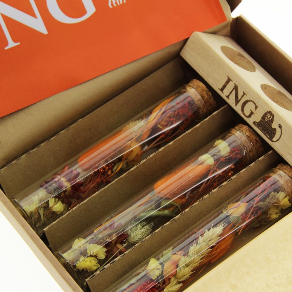 Dried Flowers - Trio tube & wood, Natuurlijk