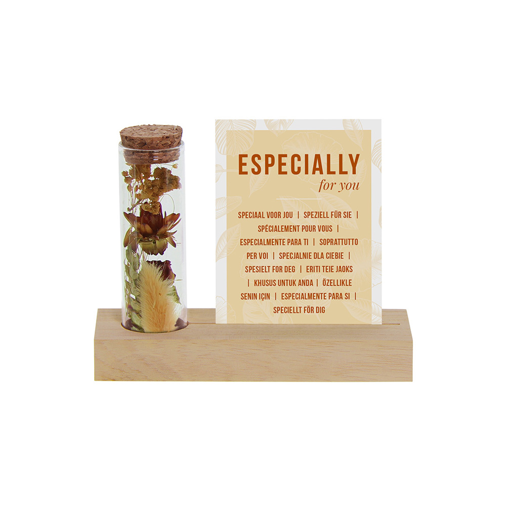 Dried Flowers - Cardholder & tube - Oranje