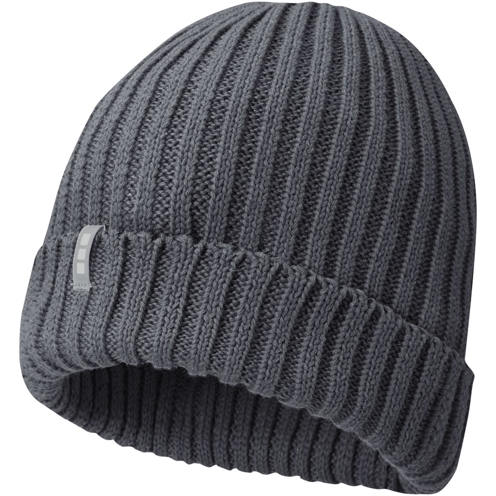 Ives biologische beanie - Stormgrijs