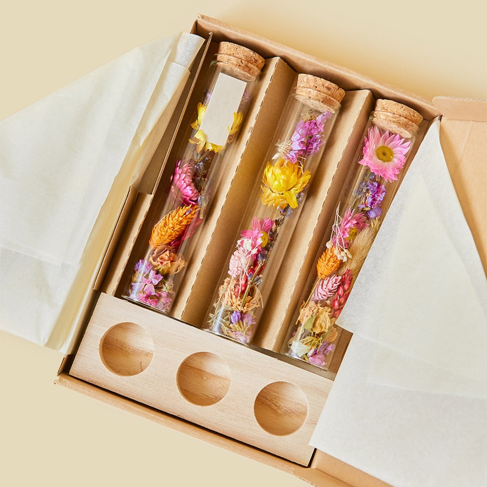 Dried Flowers - Trio tube & wood, Natuurlijk