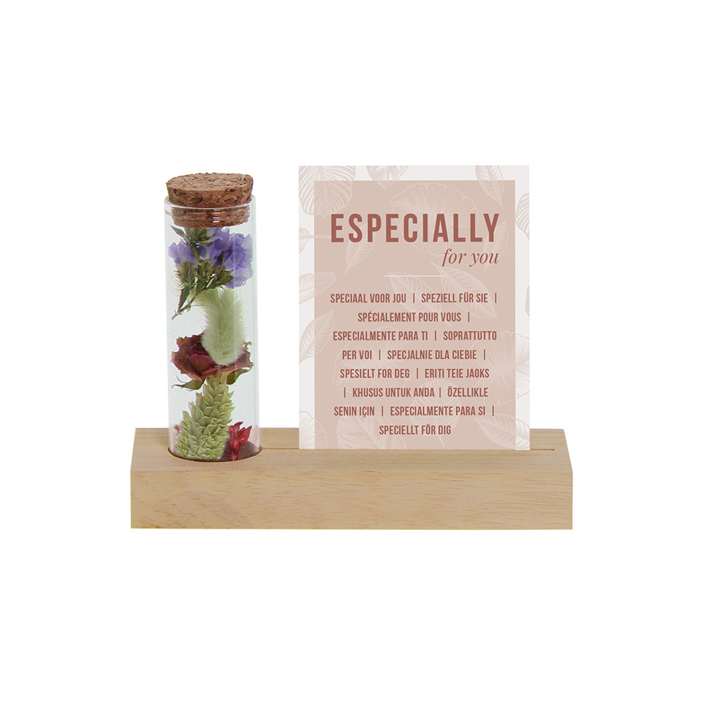 Dried Flowers - Cardholder & tube - Multicolor